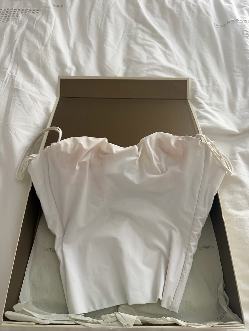 La Perla White Bustier Camisole - Picture 4 of 8